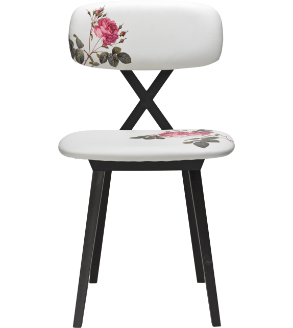 X Chair With Flower Qeeboo Sedia