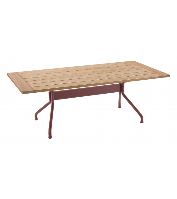 Academy Outdoor Flexform Mesa con Tapa de Madera