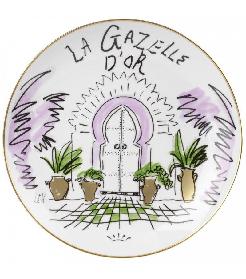 La Gazelle D'Or Ginori 1735 Decorative Plate