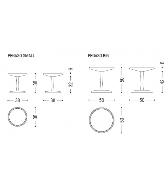 Pegaso Riva 1920 Side Table