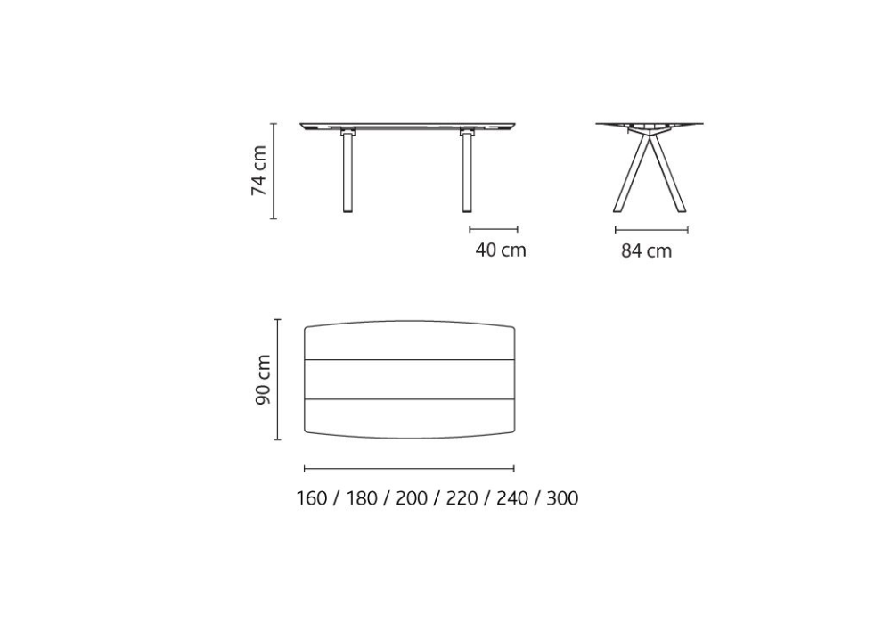 Table B 90 BD Barcelona - Milia Shop