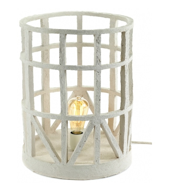 Ready for shipping - Papier Mache Beige L Serax Table Lamp