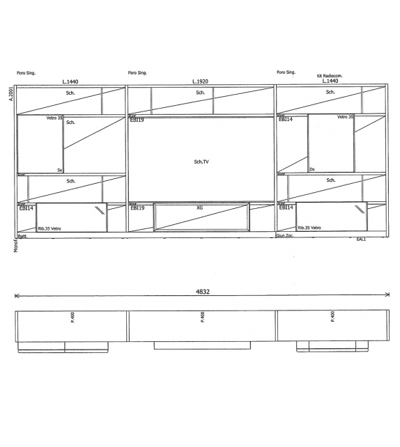 505 UP Molteni & C Sistema Modular