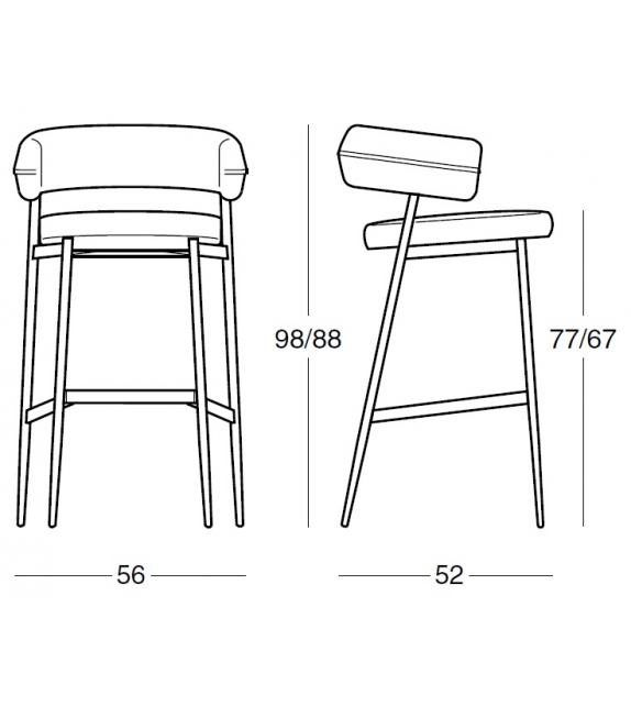 2293 Nena Stool Zanotta