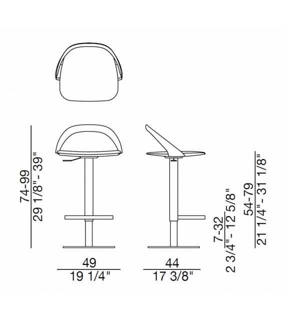 Ester Lift Porada Stool