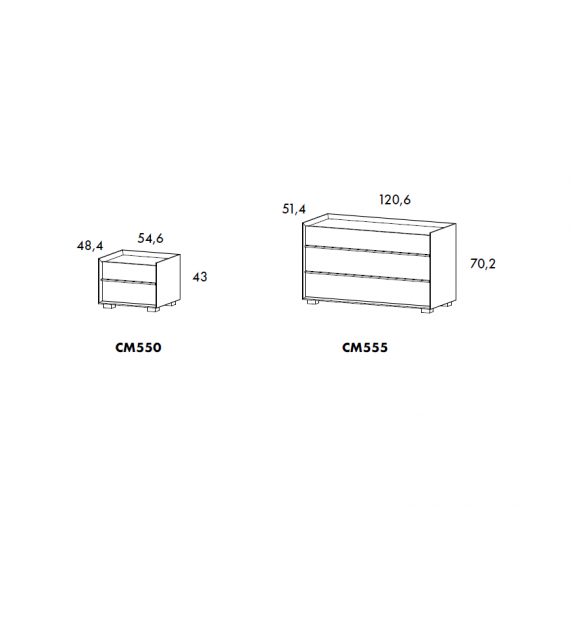 Dress Code Olivieri Bedside Cabinet