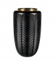 Jet Black Vista Alegre Vase