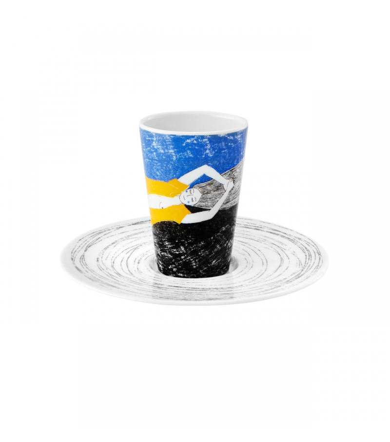 Bode Inspiratório Vista Alegre Coffee Cup with Saucer VI