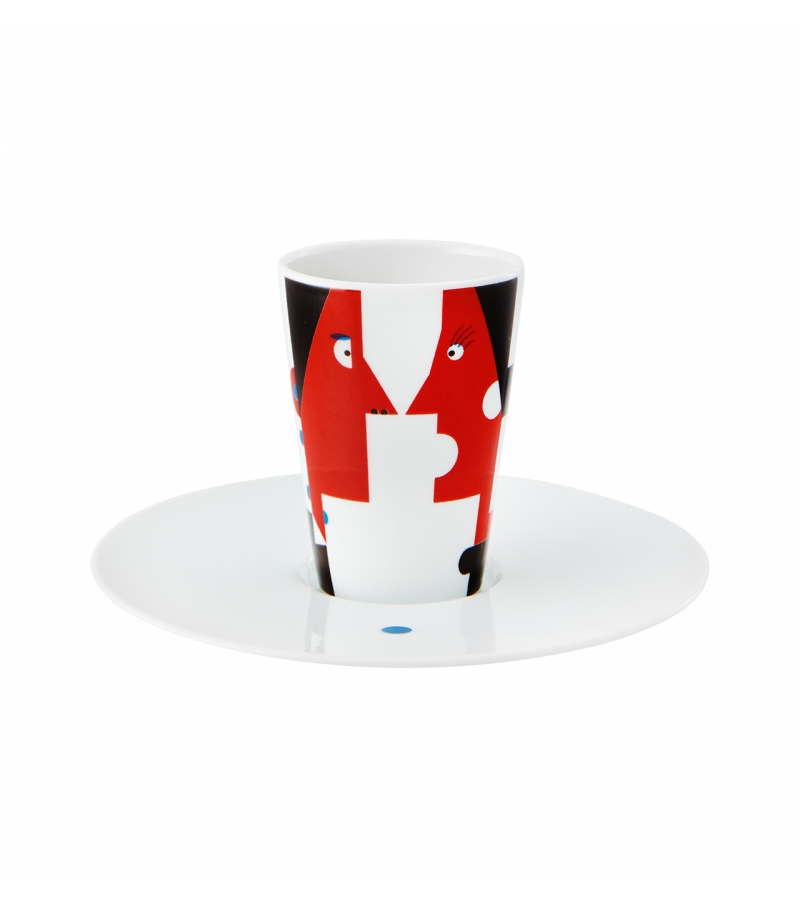 Bode Inspiratório Vista Alegre Coffee Cup with Saucer X