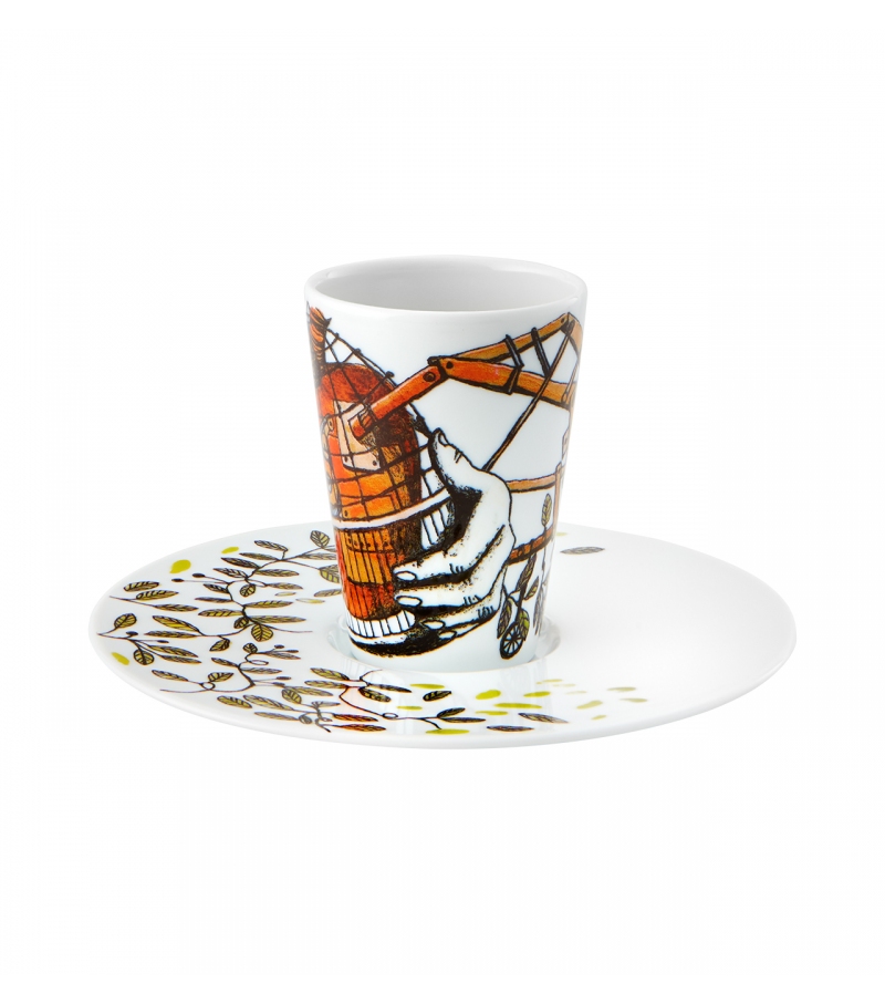 Bode Inspiratório Vista Alegre Coffee Cup with Saucer XI