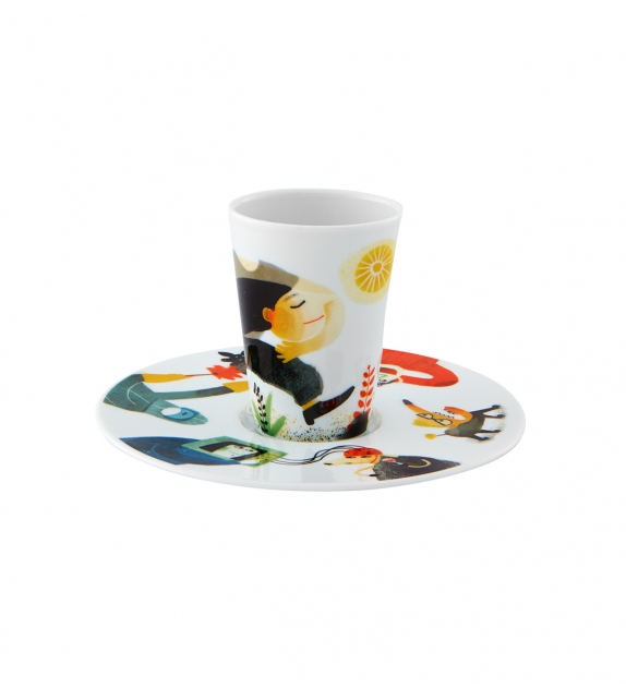 Bode Inspiratório Vista Alegre Coffee Cup with Saucer XXVI