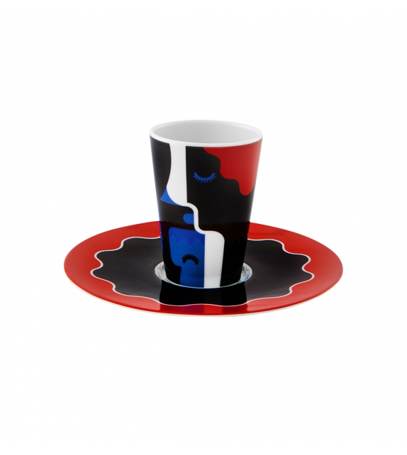 Bode Inspiratório Vista Alegre Coffee Cup with Saucer XXVIII