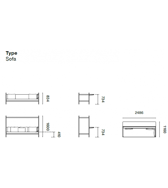 Grid Established & Sons Sofa