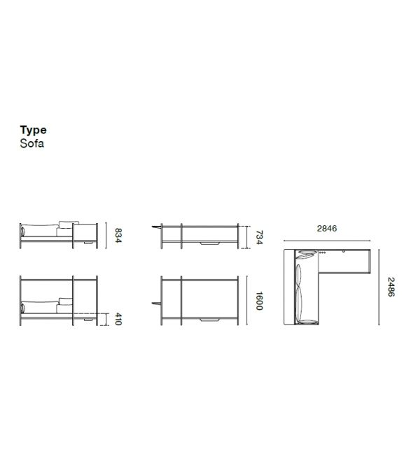 Grid Corner Established & Sons Canapé