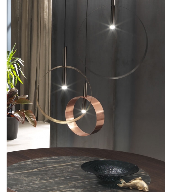 Led Loop SS Riflessi Pendant Lamp