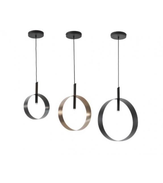 Led Loop SS Riflessi Pendant Lamp