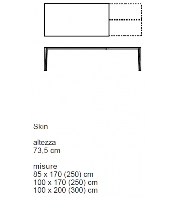 Skin Desalto Extendable Table