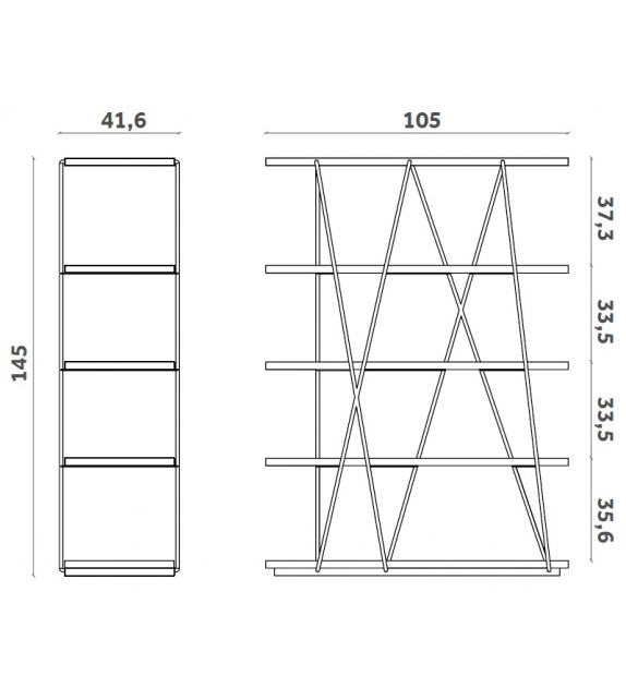 Matassa Miniforms Bücherregal