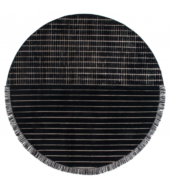 RD Grid Berber Round Amini Rug