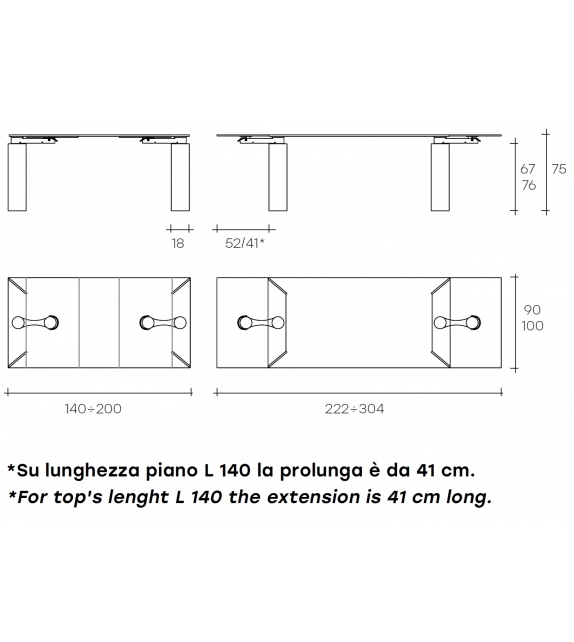 Ray Plus Fiam Table