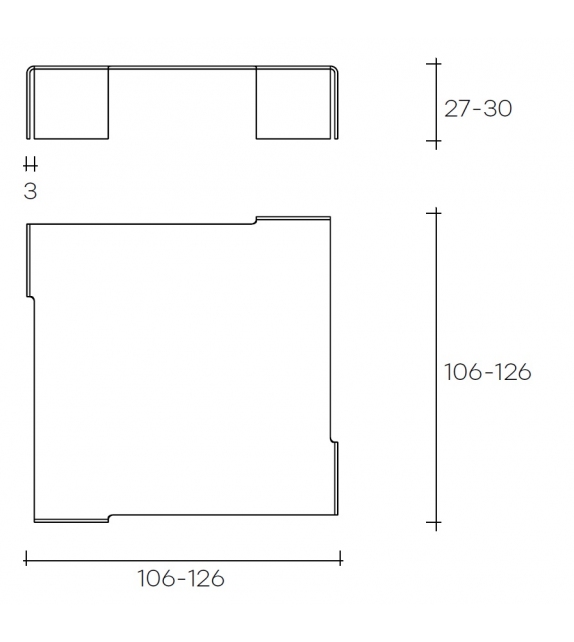 Neutra Coffee Table Fiam