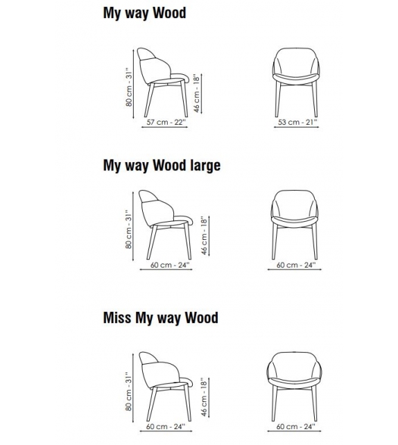 My Way Wood Bonaldo Chair