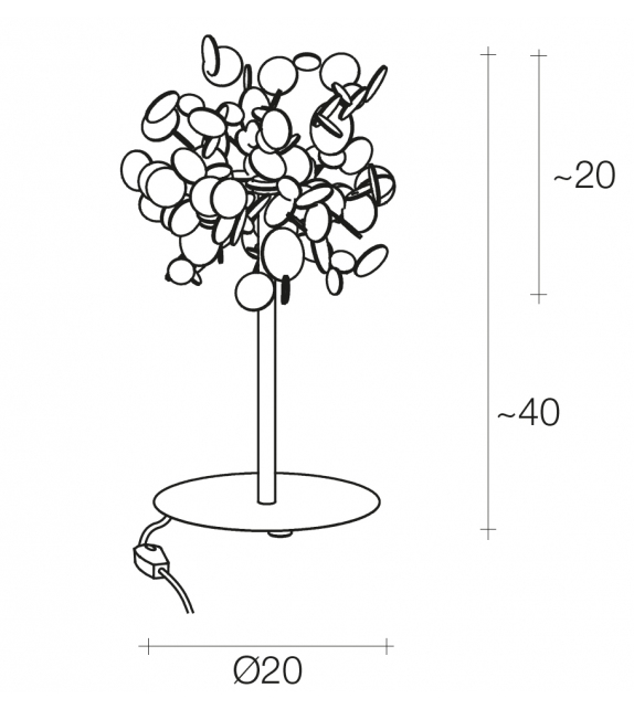 Oscar Terzani Lampe de Table