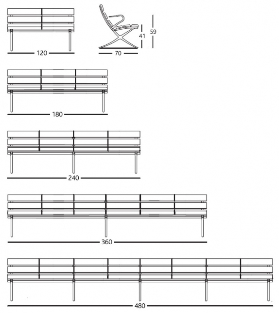 Bench B BD Barcelona Banquette