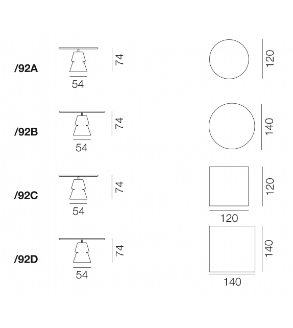 DS-615 De Sede Mesa de comedor pequeña