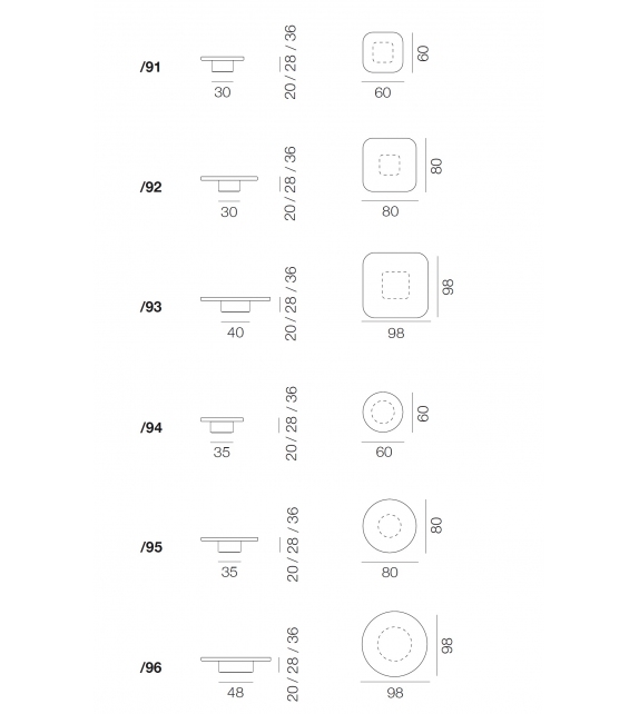 DS-3011 De Sede Couchtisch