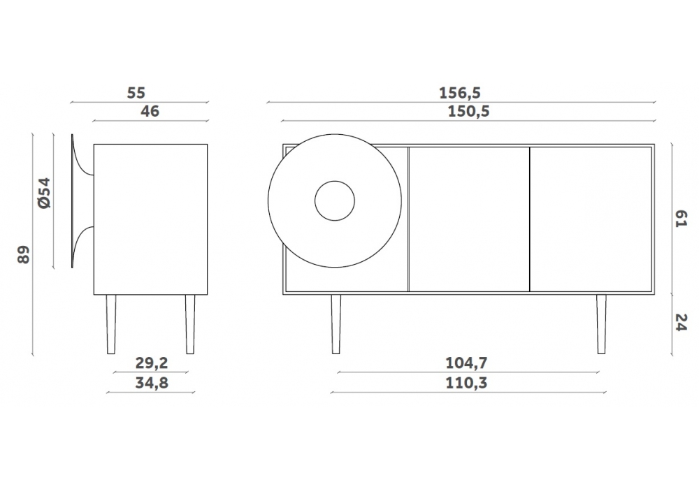 Caruso Miniforms Sideboard Milia Shop