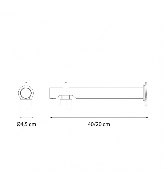 Calabrone Martinelli Luce Wand-/Deckenleuchte