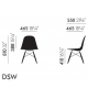 Versandfertig - Eames Plastic Side Chair DSW Vitra Stuhl