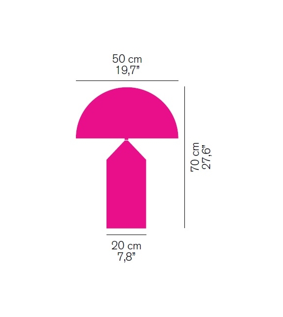 Prêt pour l'expédition - Atollo 233 Oluce Lampe de Table