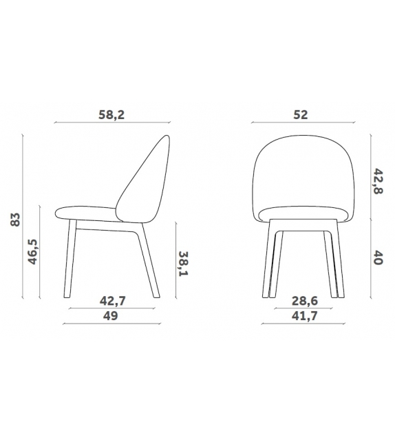 Iola Wood Miniforms Chair