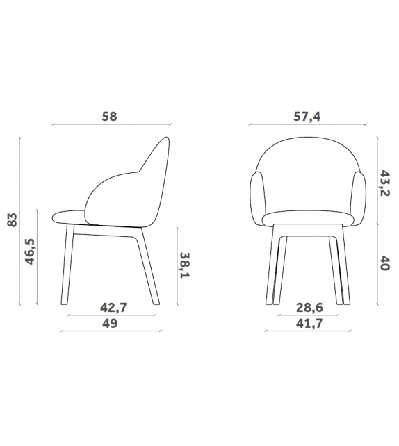 Iola Wood Miniforms Chair