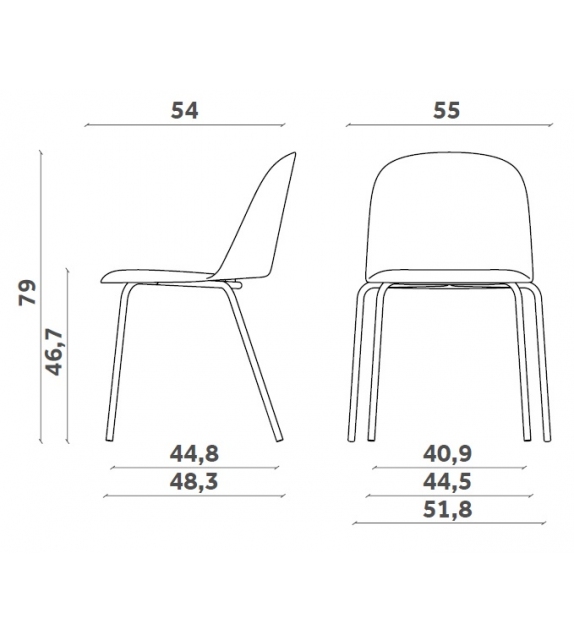 Mariolina Basic Miniforms Padded Chair