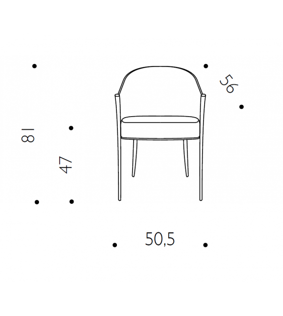 King Costes Driade Petit Fauteuil