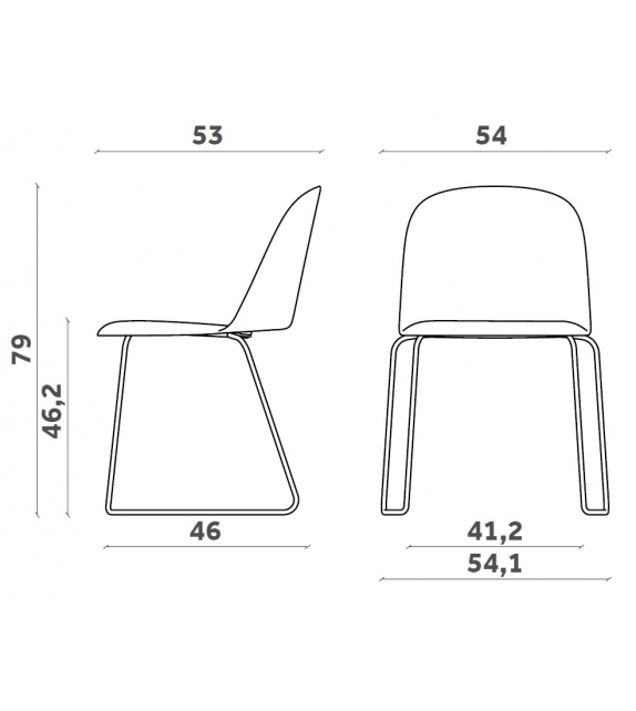 Mariolina Sled Miniforms Chair