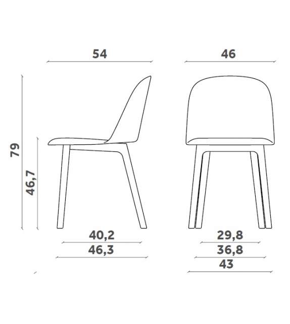 Mariolina Wood Miniforms Chair