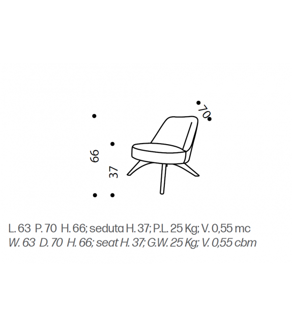 S.Marco Lounge Driade Petit Fauteuil