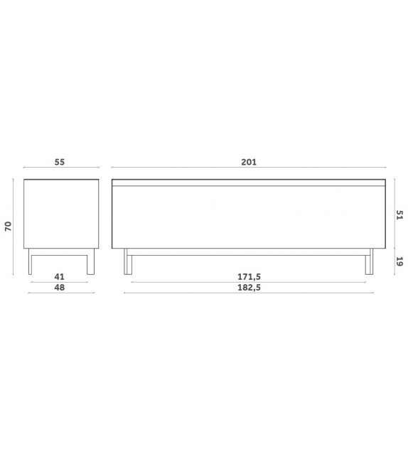 Vitrum Miniforms Sideboard