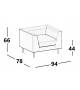 Cube Luxy Sessel