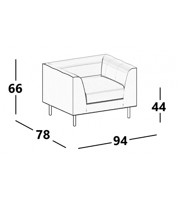 Cube Luxy Sessel