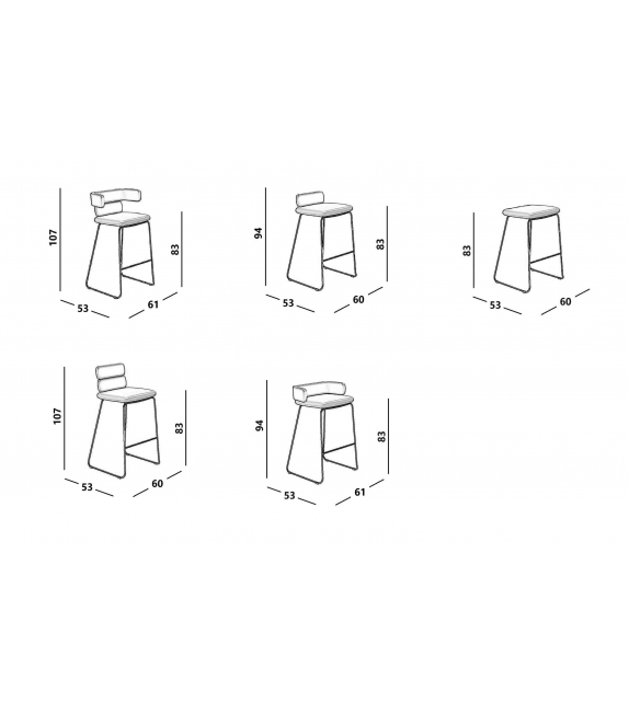 Cluster Luxy Tabouret