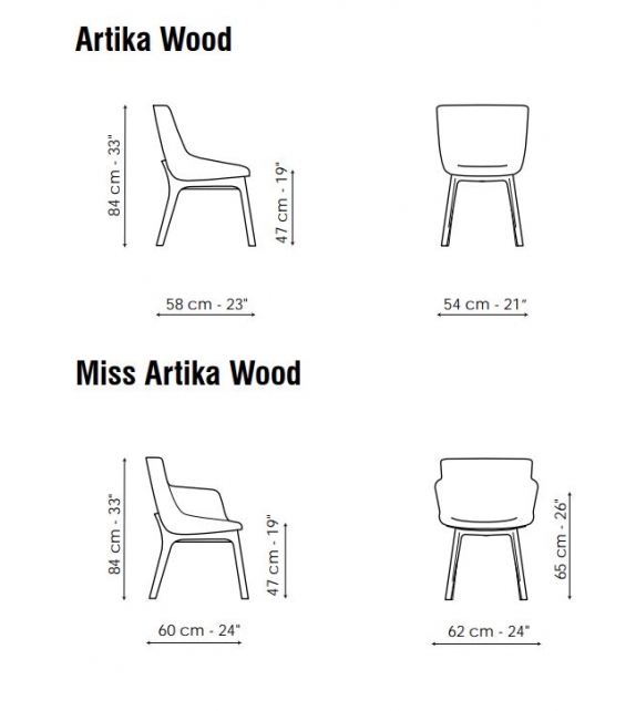 Artika Wood Bonaldo Chair