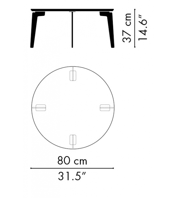 Join Runder Couchtisch Fritz Hansen