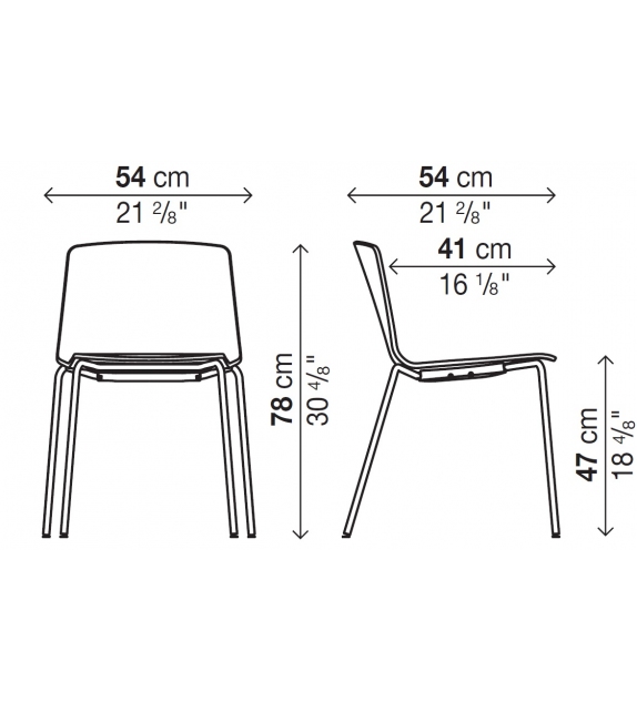 Rama Kristalia Chair with 4 Legs