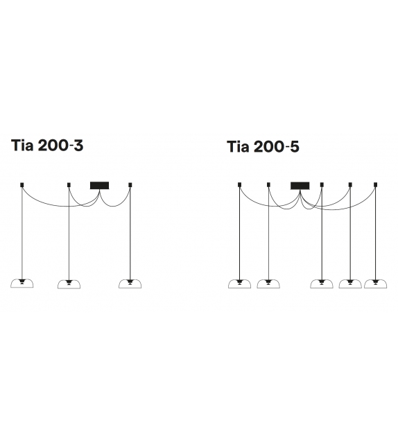 Tia Cluster Lumina Lampada a Sospensione