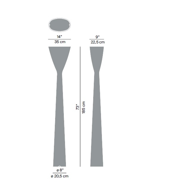 Carrara Luceplan Lampadaire